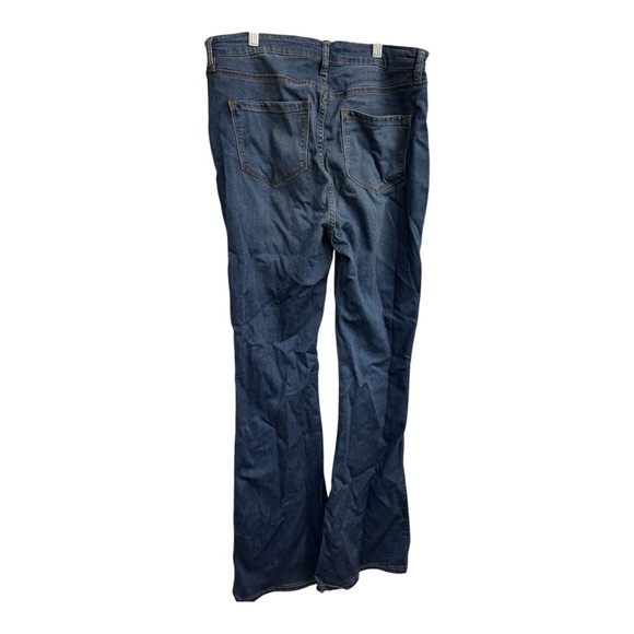 Tall Mid Blue High waisted skinny flared jean 36” - Picture 3 of 4